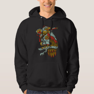 Steampunk Amerikaanse Adelaar Vogel Vogelaar Fanta Hoodie