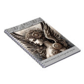 Steampunk Angel en Quote Notitieboek (Rechterzijde)