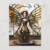Steampunk Angel Gemengde Media Doll Briefkaart (Voorkant)