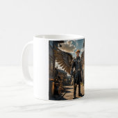 Steampunk Angel Koffiemok (Voorkant links)
