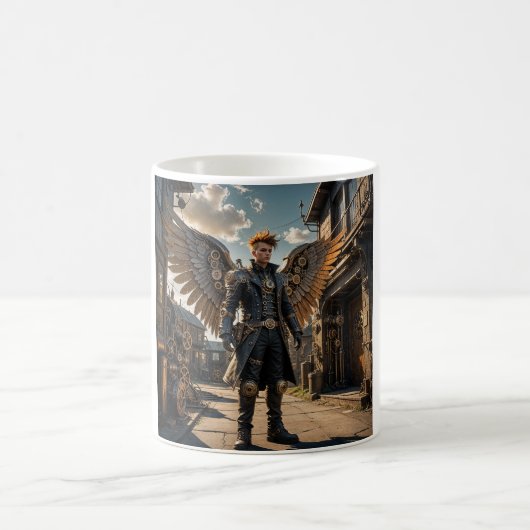 Steampunk Angel Koffiemok (Center)