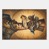 Steampunk Animal Collection - Giraffe Decoupage Inpakpapier Vel (Voorkant)