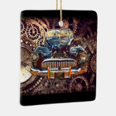 Steampunk Antiek Buick Keramisch Ornament (Rechts)