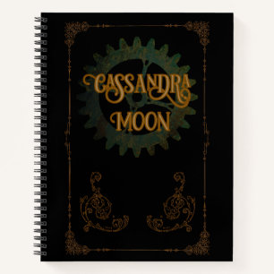 Steampunk  Antiek gepersonaliseerd Notitieboek