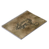 Steampunk Antiek Victoriaans sleutelslot Notitieboek (Linkerzijde)
