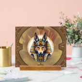 Steampunk Anubis Fox Portrait Acryl Bord (Huwelijk)