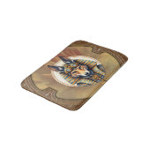 Steampunk Anubis Fox Portrait Badmat (Gekanteld)