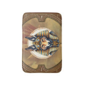 Steampunk Anubis Fox Portrait Badmat (Voorkant Verticaal)