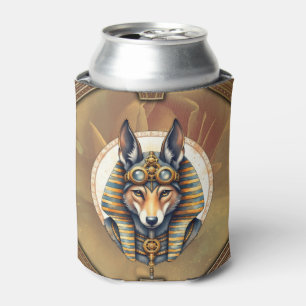 Steampunk Anubis Fox Portrait Blikjeskoeler