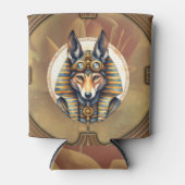 Steampunk Anubis Fox Portrait Blikjeskoeler (Voorkant)