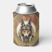 Steampunk Anubis Fox Portrait Blikjeskoeler (Blikje Achterkant)