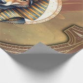 Steampunk Anubis Fox Portrait Cadeaupapier (Hoek)