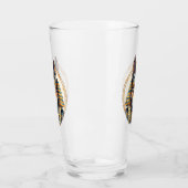 Steampunk Anubis Fox Portrait Glas (Links)