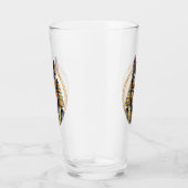 Steampunk Anubis Fox Portrait Glas (Rechts)