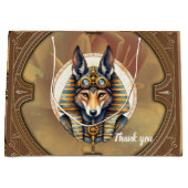 Steampunk Anubis Fox Portrait Groot Cadeauzakje (Voorkant)