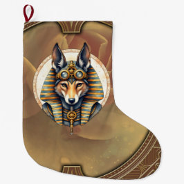 Steampunk Anubis Fox Portrait Grote Kerstsok