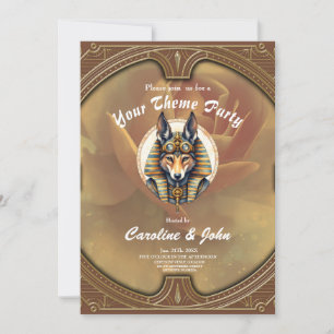 Steampunk Anubis Fox Portrait Kaart