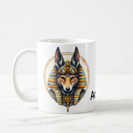 Steampunk Anubis Fox Portrait Koffiemok