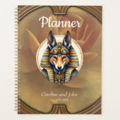 Steampunk Anubis Fox Portrait Planner (Voorkant)