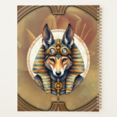 Steampunk Anubis Fox Portrait Planner (Achterkant)