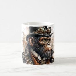 Steampunk Ape Waterverf Art Koffiemok