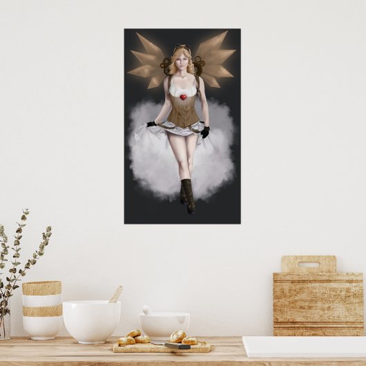 Steampunk Aphrodite Poster (Keuken)