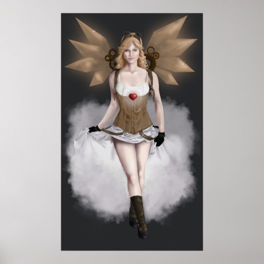 Steampunk Aphrodite Poster (Voorkant)