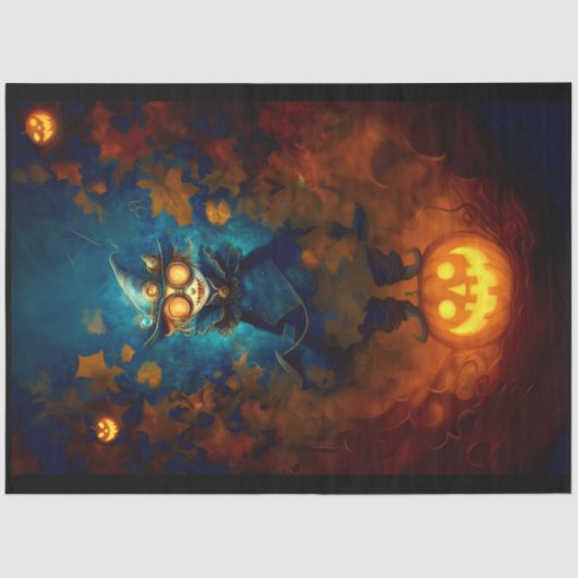 Steampunk Apprentice Witch / Wizard F5 Decoupage Tissuepapier (Voorkant)