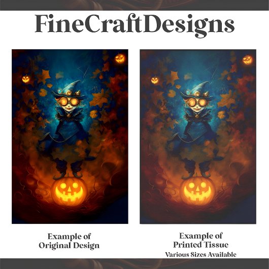 Steampunk Apprentice Witch / Wizard F5 Decoupage Tissuepapier