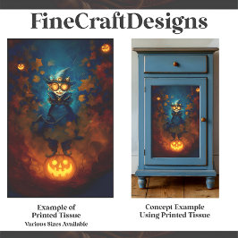 Steampunk Apprentice Witch / Wizard F5 Decoupage Tissuepapier