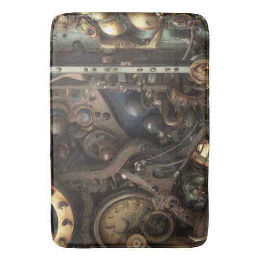 Steampunk Art Bath Mat (Voorkant Verticaal)