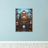 Steampunk Art Canvas Art Afdruk (Insitu (Houten vloer))