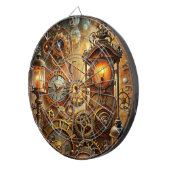 Steampunk Art Dartboard Dartbord (Voorkant Rechts)