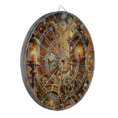 Steampunk Art Dartboard Dartbord (Voorkant Links)