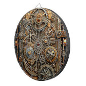 Steampunk Art Dartboard Dartbord (Voorkant Rechts)