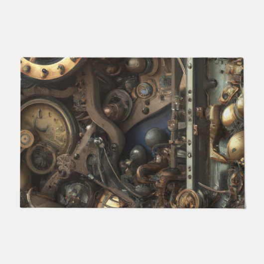 Steampunk Art Doormat Deurmat (Voorkant)