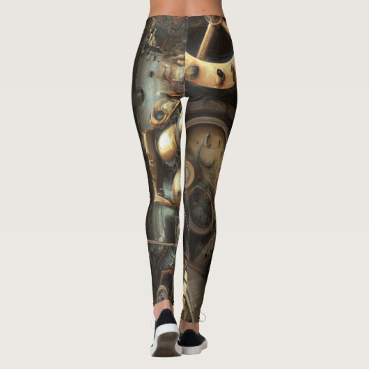 Steampunk Art Leggings (Achterkant)