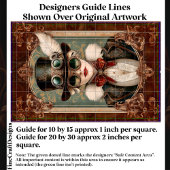 Steampunk / Art Nouveau Vrouw, Gouden CM8 Decoupag Tissuepapier