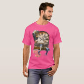 Steampunk Art Ocean Library T-shirt (Voorkant volledig)