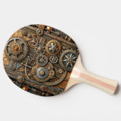 Steampunk Art Ping Pong Paddle Tafeltennisbatje (Zijkant)