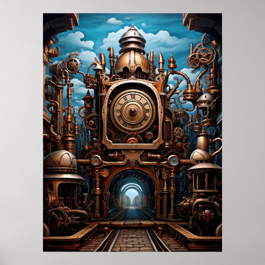 Steampunk Art Poster (Voorkant)