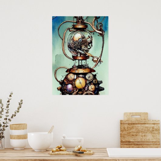 Steampunk Art Poster (Keuken)