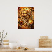 Steampunk Art Poster (Keuken)