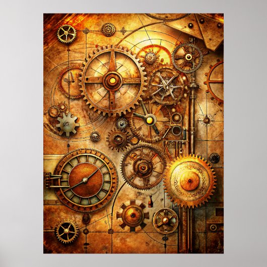 Steampunk Art Poster (Voorkant)