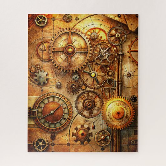 Steampunk Art Puzzle Legpuzzel (Verticaal)