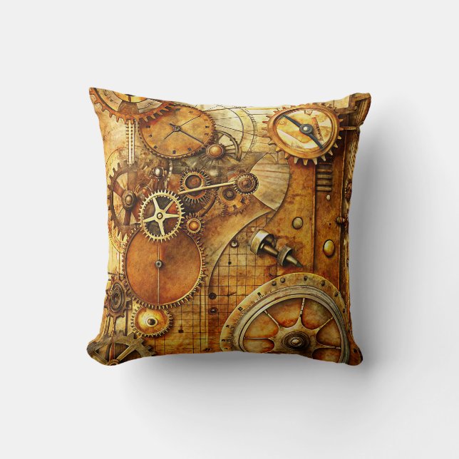 Steampunk Art Sierkussen (Voorkant)
