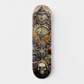 Steampunk Art Skateboard (Voorkant)