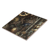 Steampunk Art Tile Tegeltje (Zijkant)