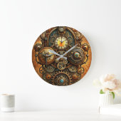 Steampunk Art Wall-klok Grote Klok (Huis)