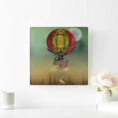 Steampunk Art Wall-klok Vierkante Klok (Huis)